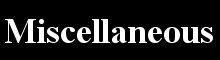 Miscellaneous brand logo